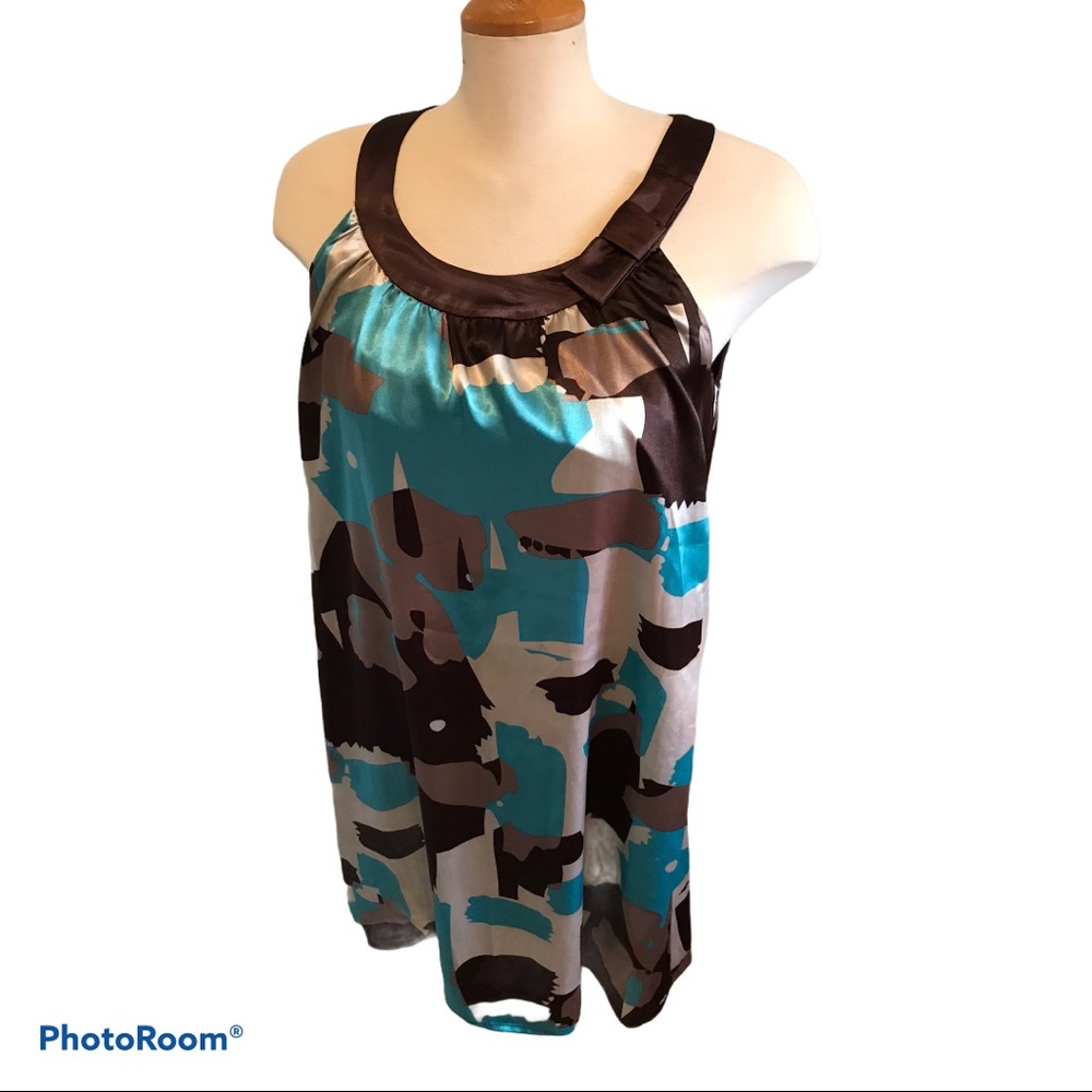 BCBGMaxAzria Satin Shift Dress